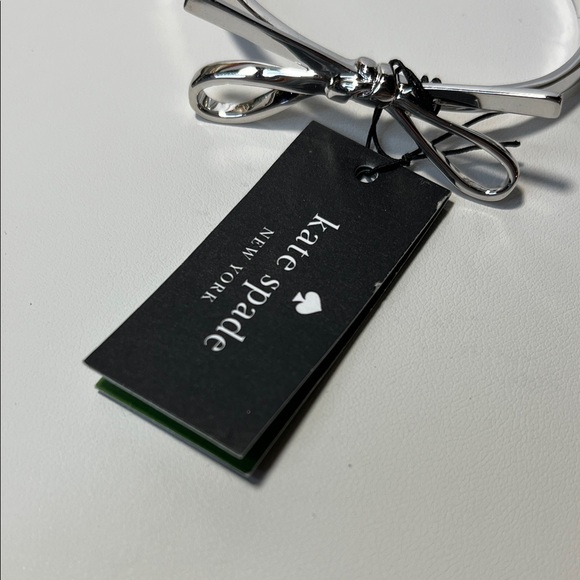 Kate Spade Shiny Silver Bow Bracelet NWT - Picture 7 of 7